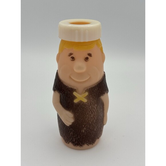 Vintage 1977 Evenflo Flintstones Baby Bottle Barney Rubble Hanna Barbera - Picture 1 of 8